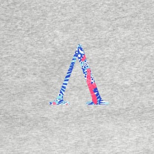 Lambda Tropical Letter T-Shirt